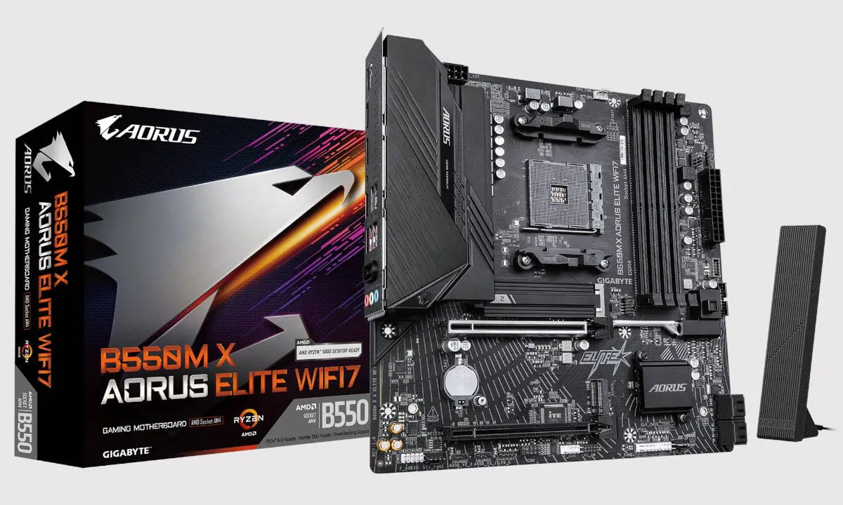 GIGABYTE B550 X renueva AM4 con Wi-Fi 7